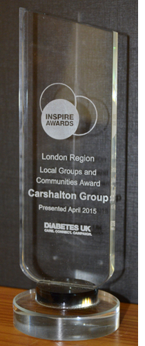 The Inspire Award trophy